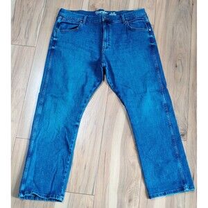 Wrangler Retro Slim Straight Jeans Men's 38x30 Blue Denim Medium Wash Western